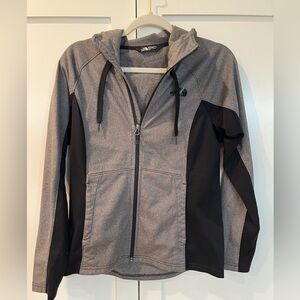 The North Face Women's Tech Full Zip Hoodie Jacket in Gray Black | Medium